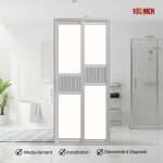 Aluminium Slide & Swing Toilet Door