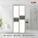 Aluminium Slide & Swing Toilet Door