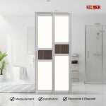 Aluminium Slide & Swing Toilet Door