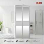 Aluminium Slide & Swing Toilet Door