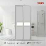 Aluminium Slide & Swing Toilet Door