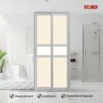 Aluminium Slide & Swing Toilet Door