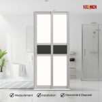 Aluminium Slide & Swing Toilet Door