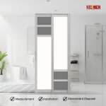 Aluminium Slide & Swing Toilet Door