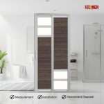 Aluminium Slide & Swing Toilet Door