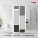 Aluminium Slide & Swing Toilet Door