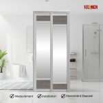 Aluminium Slide & Swing Toilet Door