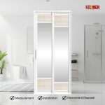 Aluminium Slide & Swing Toilet Door