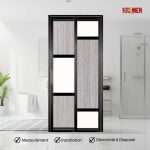 Aluminium Slide & Swing Toilet Door