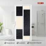 Aluminium Slide & Swing Toilet Door