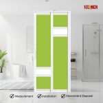 Aluminium Slide & Swing Toilet Door